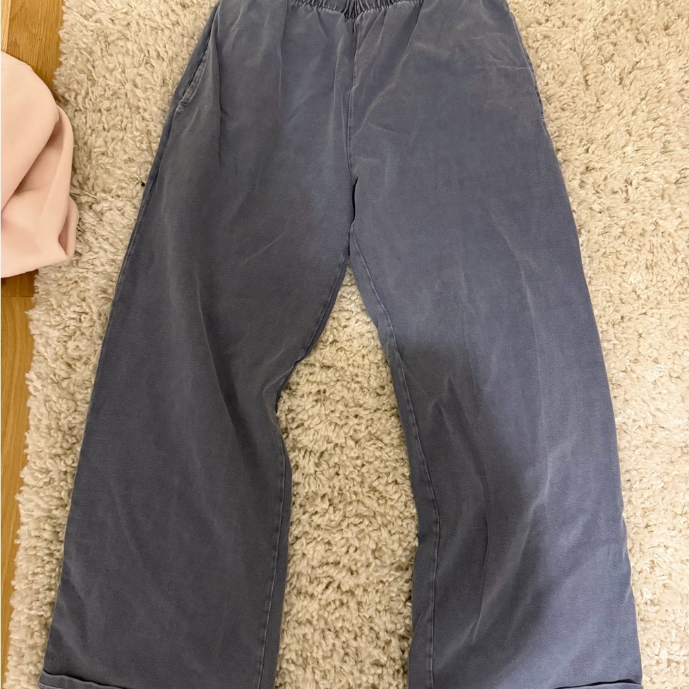 Brandy Melville Blue Flare Pants